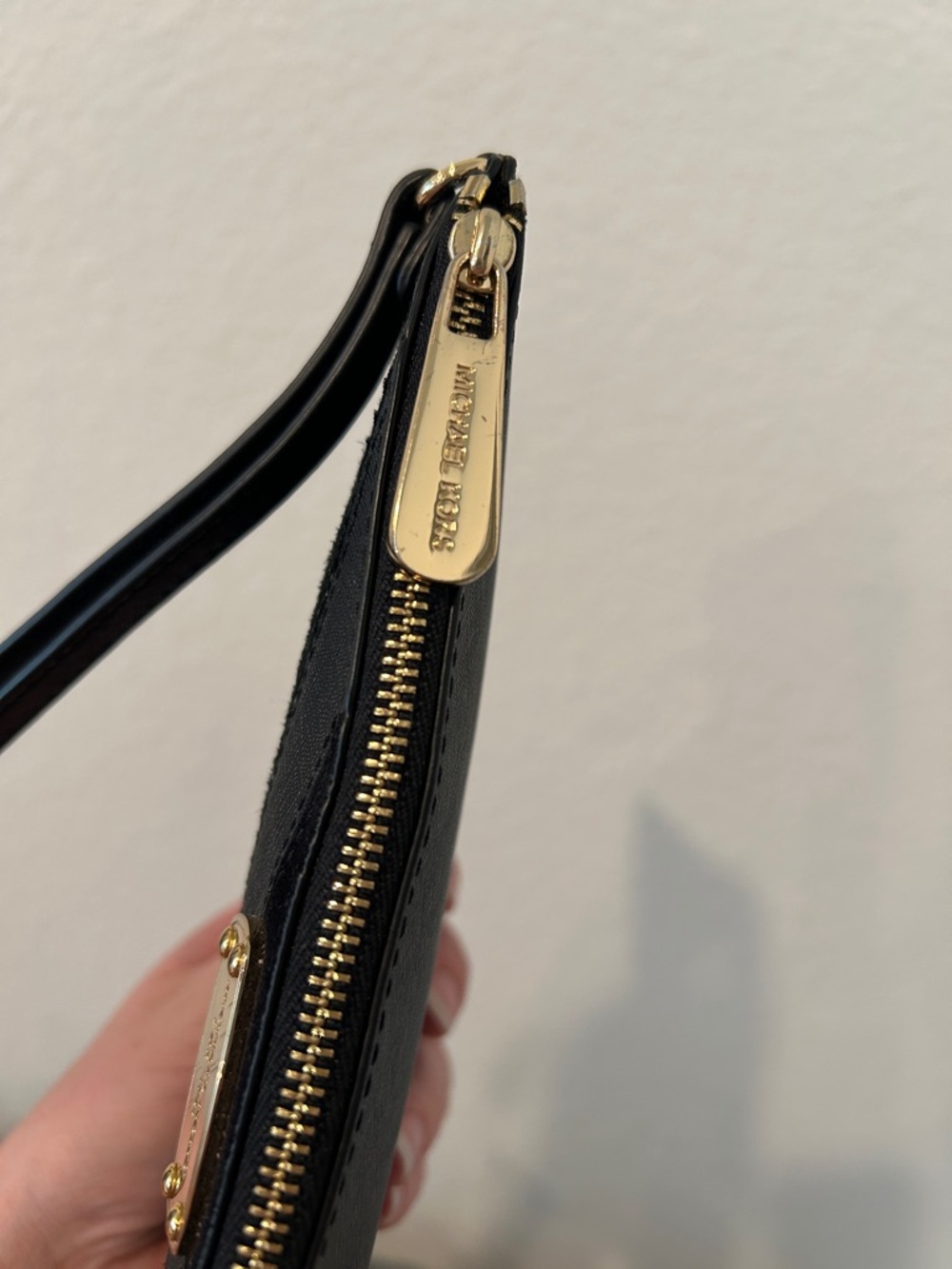 Jet Set Snake Saffiano Suede Wristlet - Picture 11 of 12